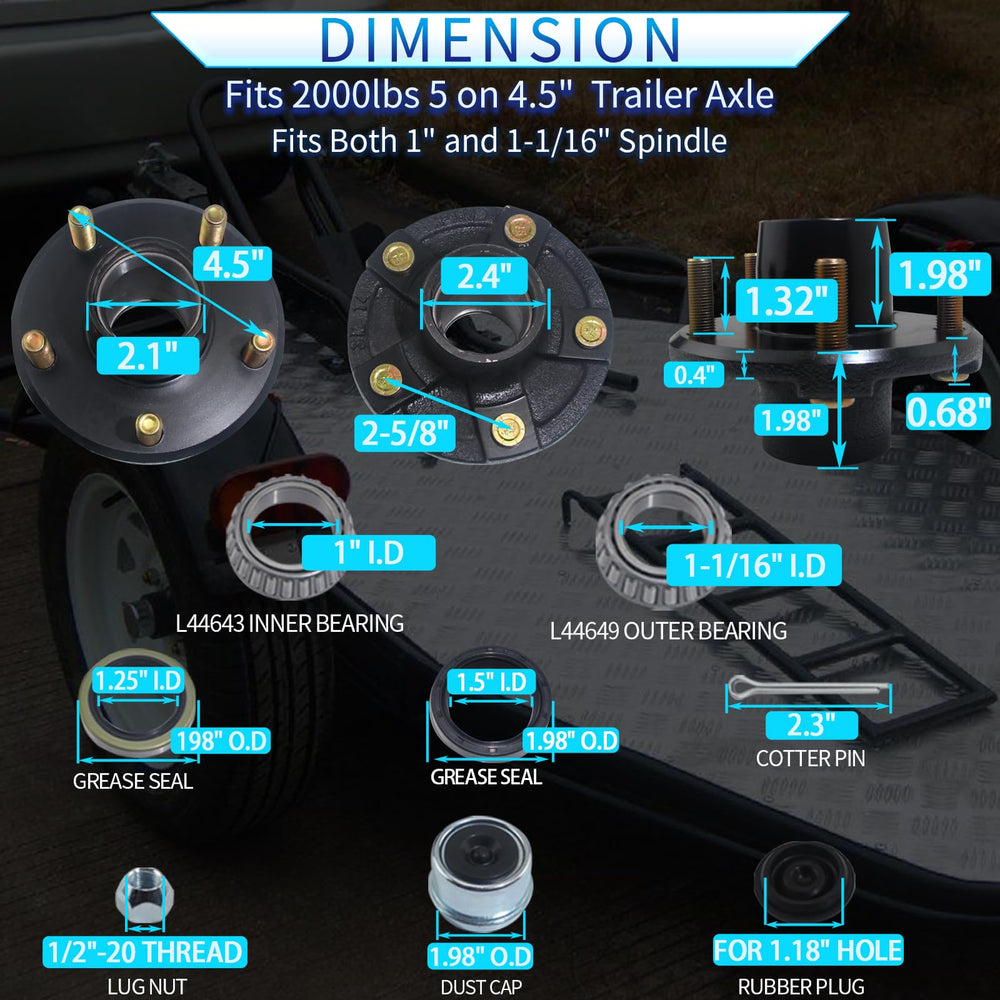Luxtrksto bearings L44649 and L44643 set for precise operation