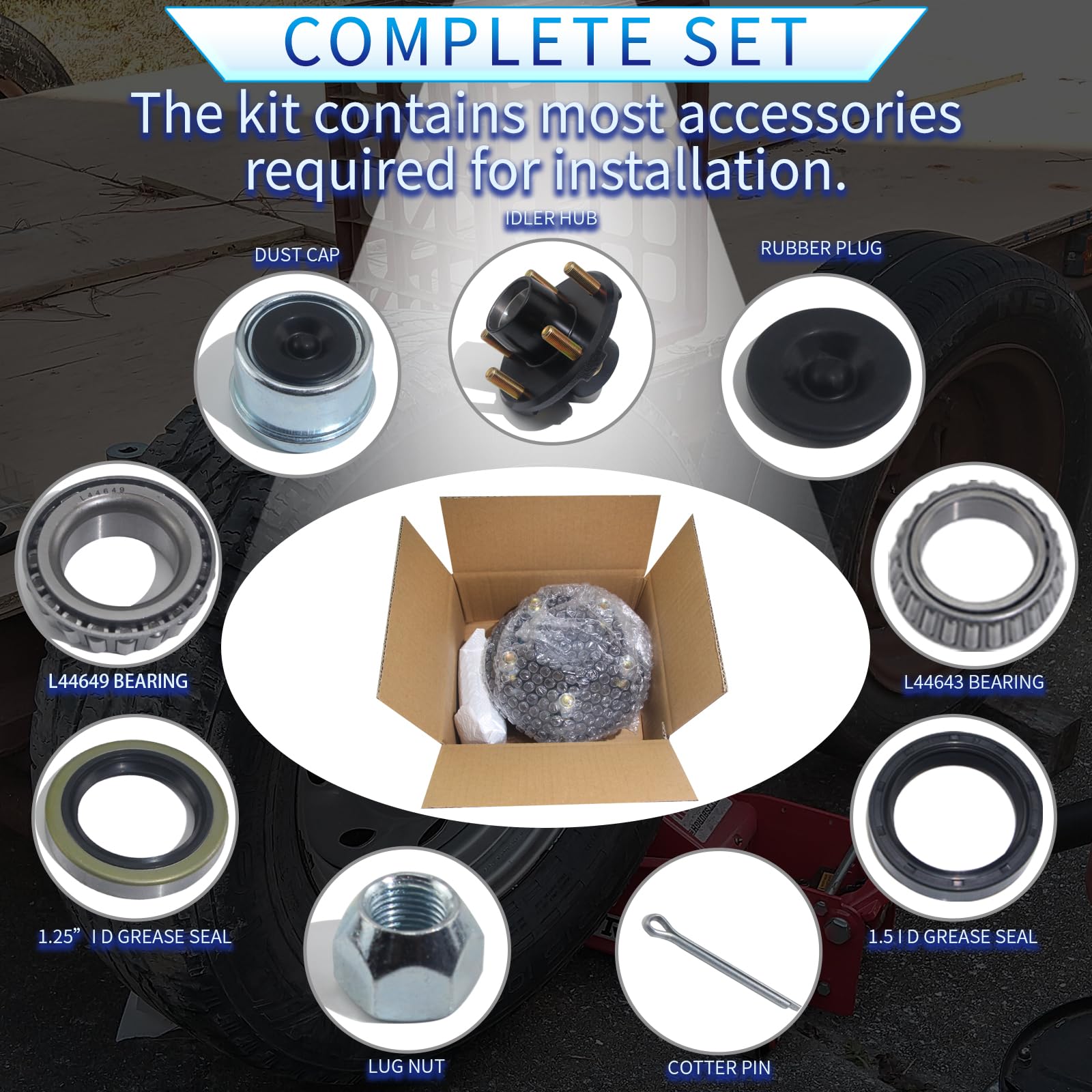 Luxtrksto grease seal 1.50 inch sealing performance for long life.