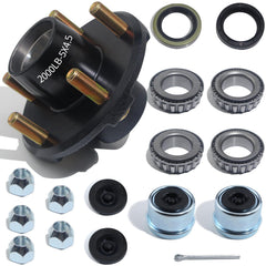 Luxtrksto trailer hub kit 5-lug 4-5 ready for EZ-Lube axle maintenance.