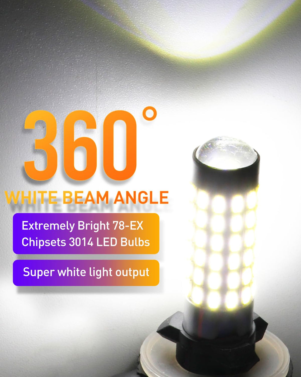 LUYED 881 LED fog light bulb compact design for easy fitment