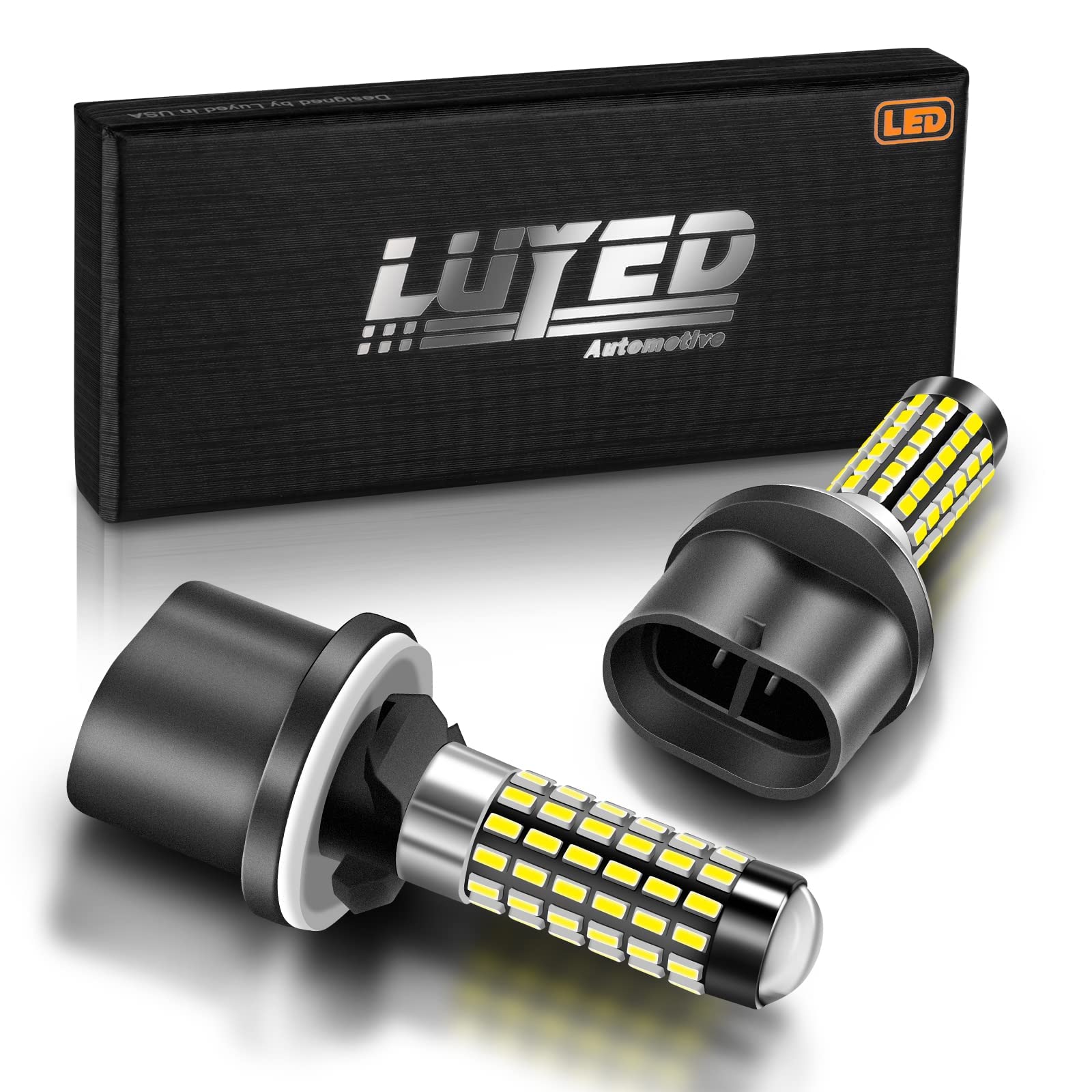LUYED 880 LED fog light bulb with xenon white beam for clear fog visibility