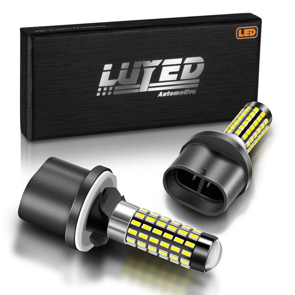 LUYED 880 LED fog light bulb with xenon white beam for clear fog visibility