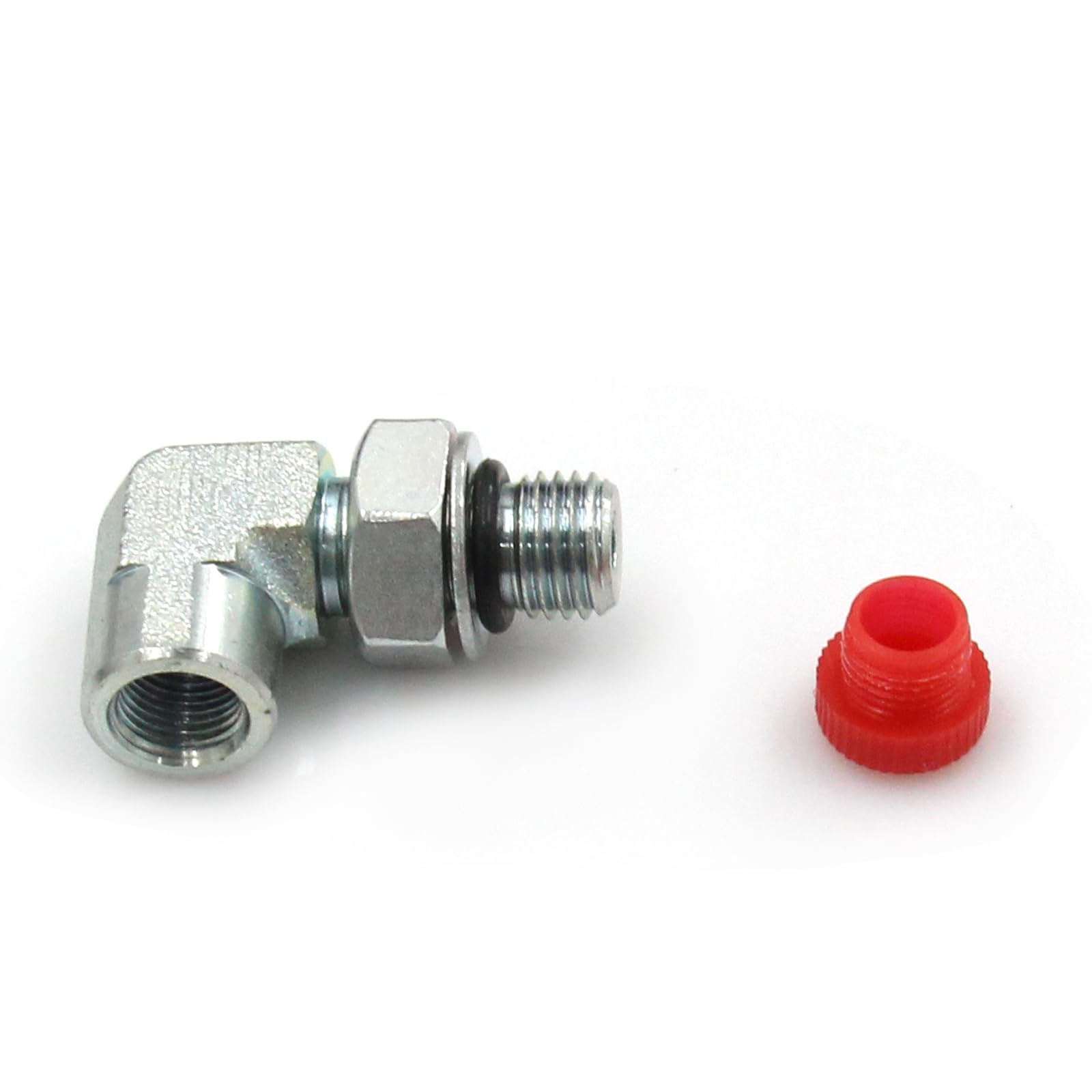 LVOUP 90-degree elbow improves reach in tight engine bays.