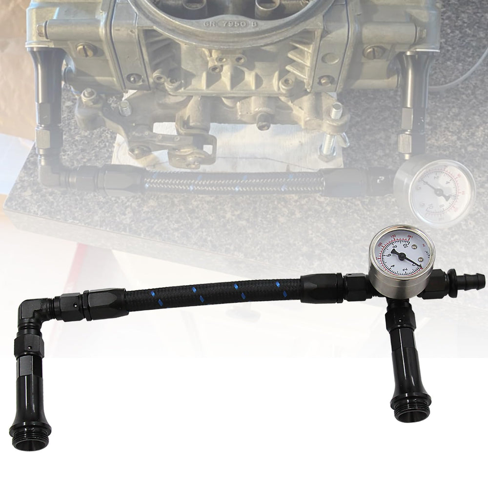 LVOUP aluminum alloy fuel line close-up highlights leak resistance and durability.