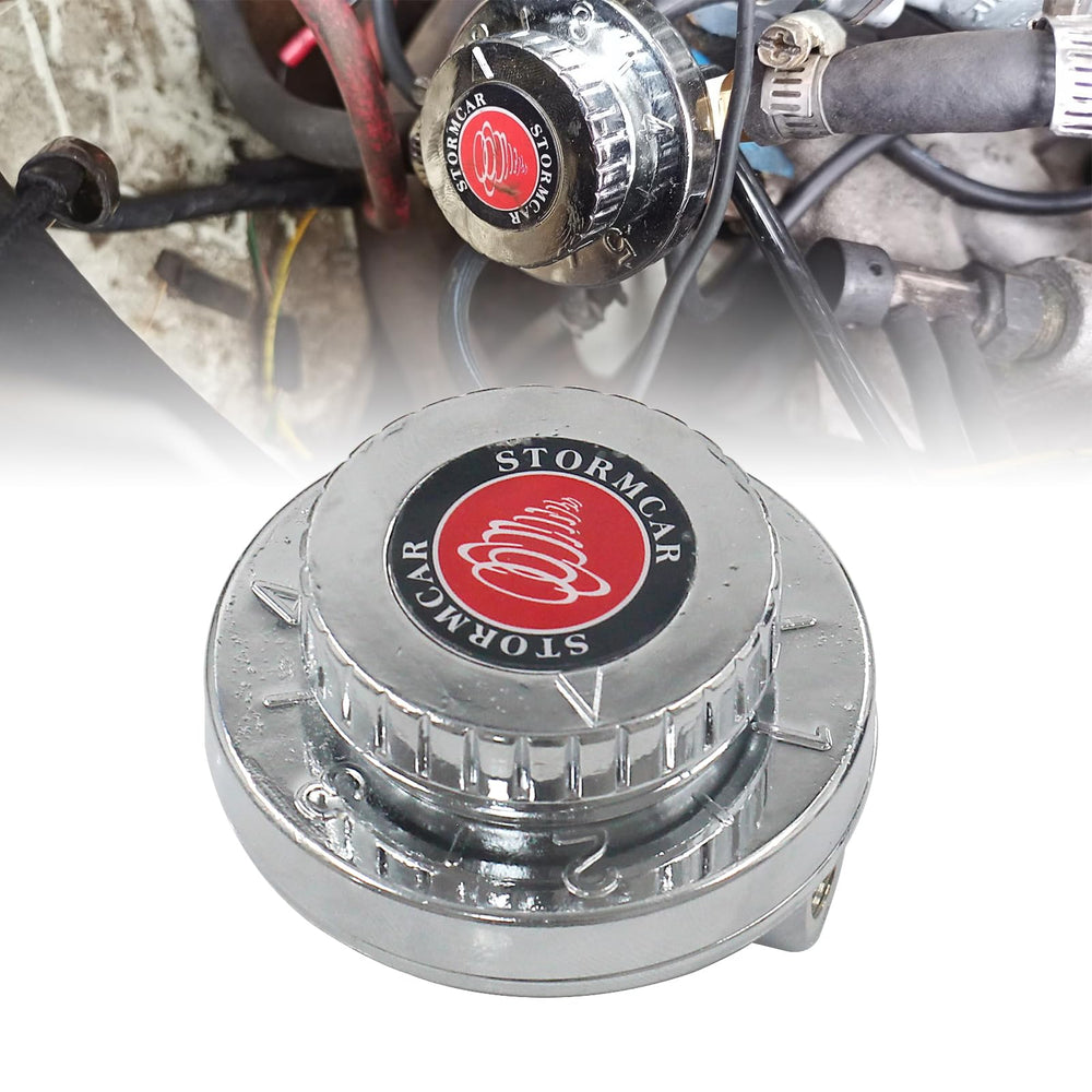 LVOUP installation shown between the fuel pump and carburetor for easy setup.