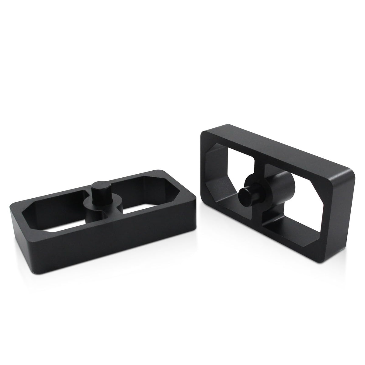 LVOUP leaf-spring lowering block 1inch in black finish for rear suspension adjustment