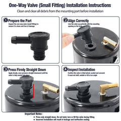 LVOUP adapter holes for 1/8 in NPT fittings and gauges