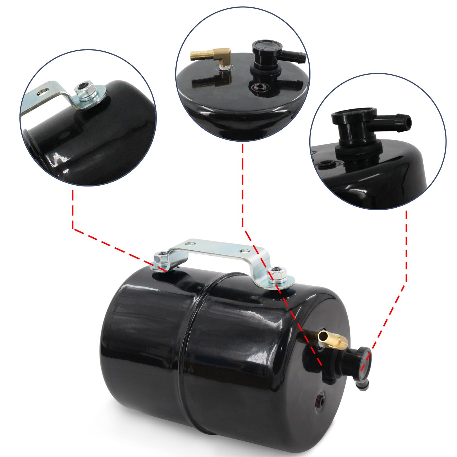 LVOUP one-way valve with 3/8 inch barb for secure vacuum flow