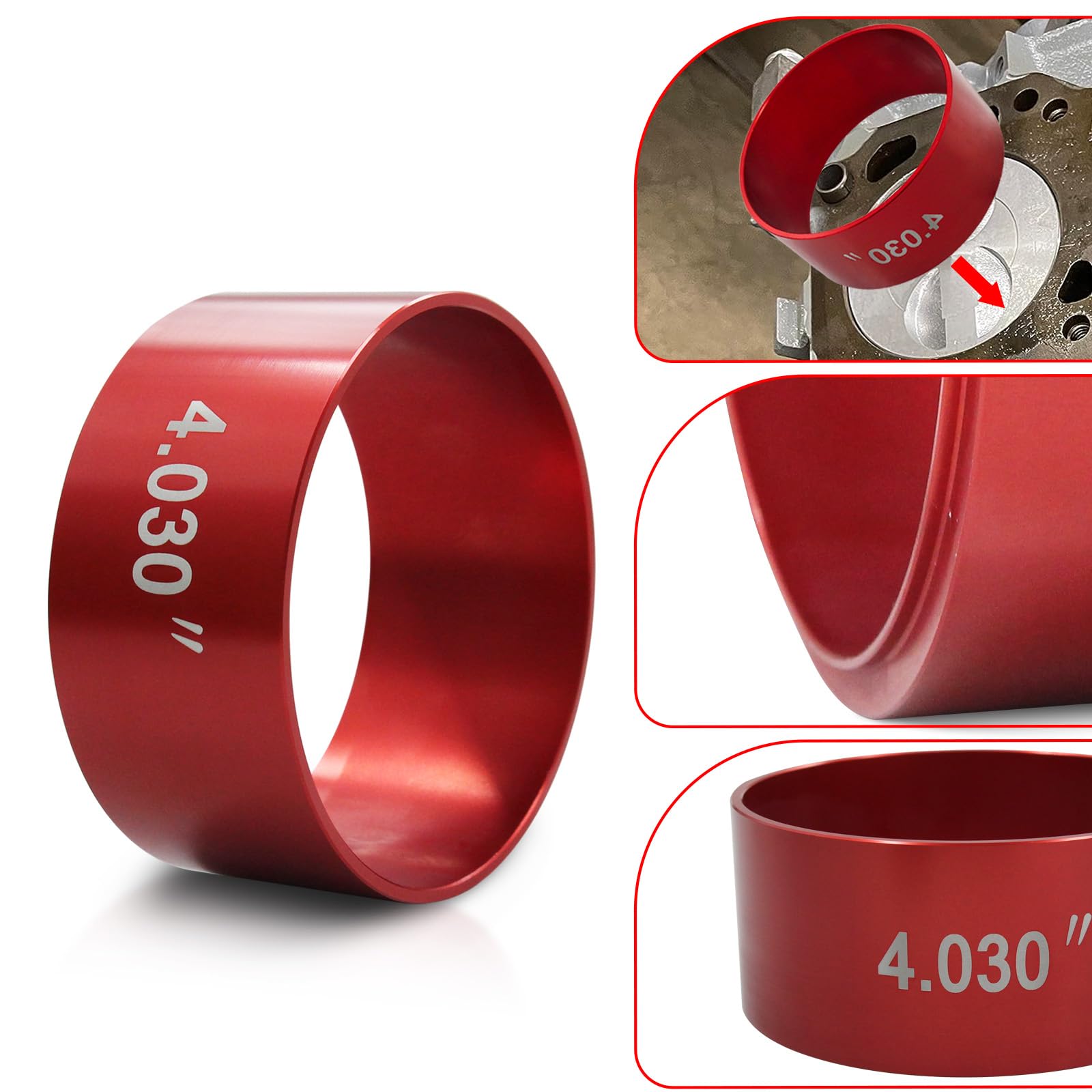 LVOUP red anodized finish close-up highlighting corrosion resistance and style.