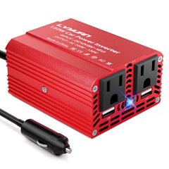LVYUAN 150W inverter front panel powering devices on the go
