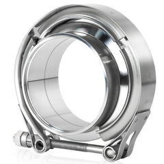 LWNWPPER 3inch V Band Clamp with flanges for durable exhaust connections.
