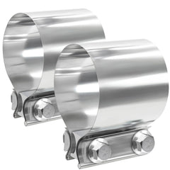LWNWPPER Exhaust clamp 63mm fits 2.5-inch pipes securely and rust-resistant.