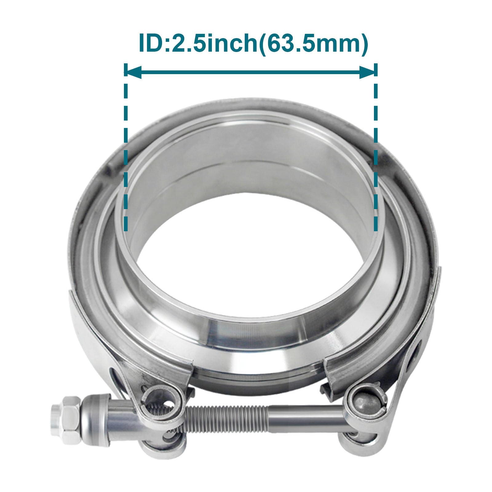 LWNWPPER V Band Clamp with male flange enables quick, precise welding connections.