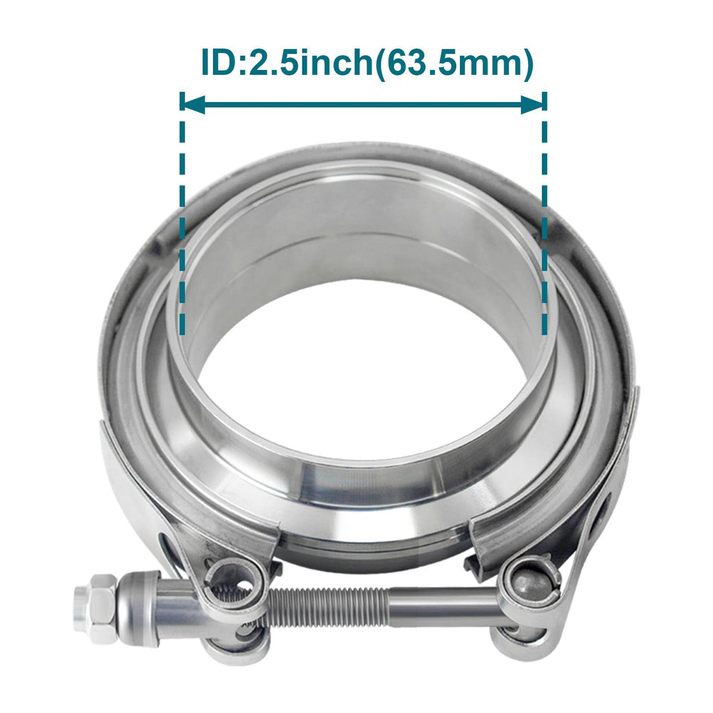 LWNWPPER V Band Clamp with male flange enables quick, precise welding connections.