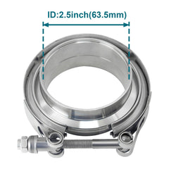 LWNWPPER V Band Clamp with male flange enables quick, precise welding connections.