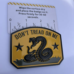 LWQLZY Gadsden emblem enamel detailing enhances color pop and visibility
