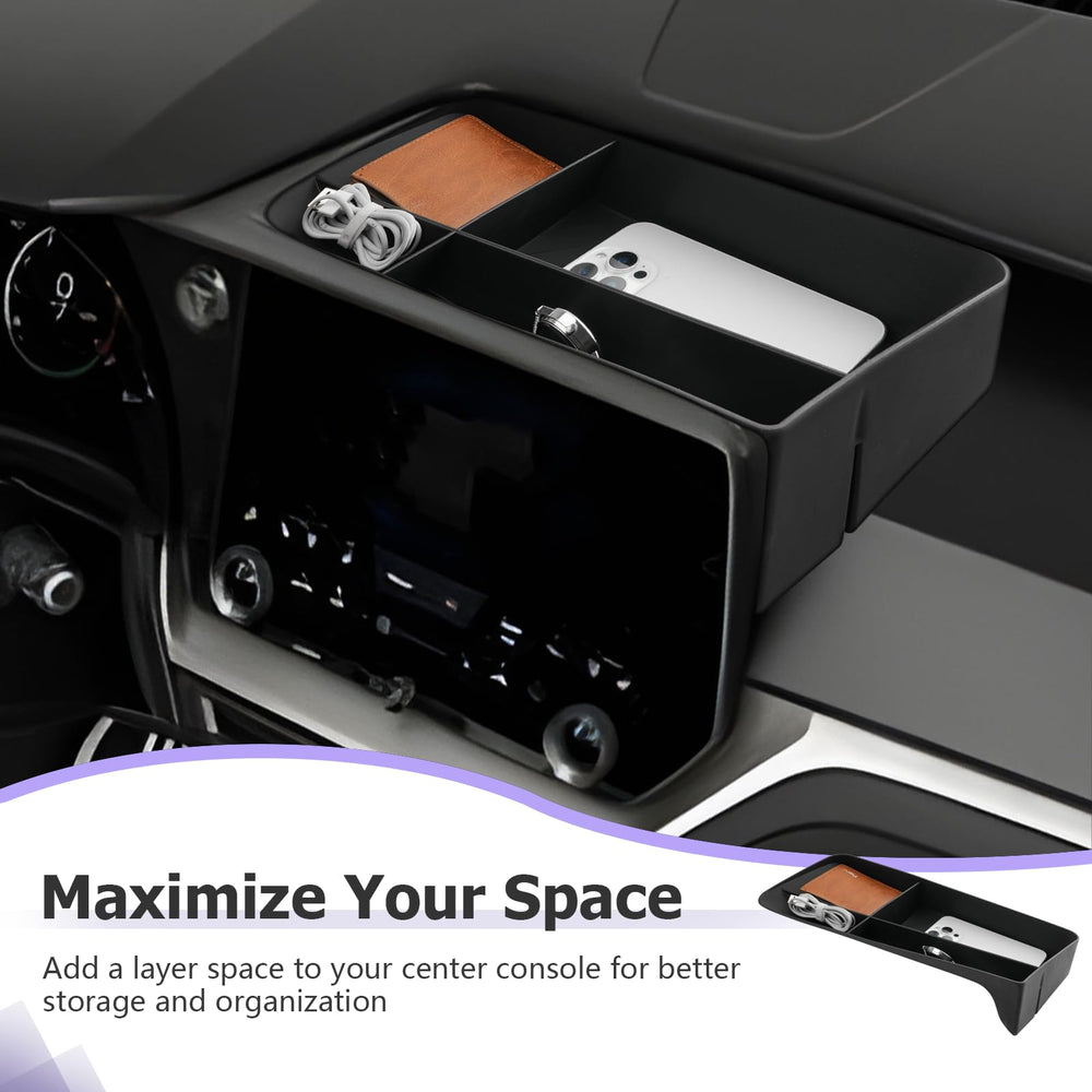 LUWU 14in storage compartments keeps items neatly separated in TX cabin.