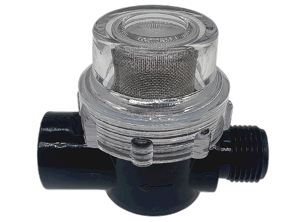 LXJZCP 50-mesh stainless steel screen provides debris-free water to the pump.
