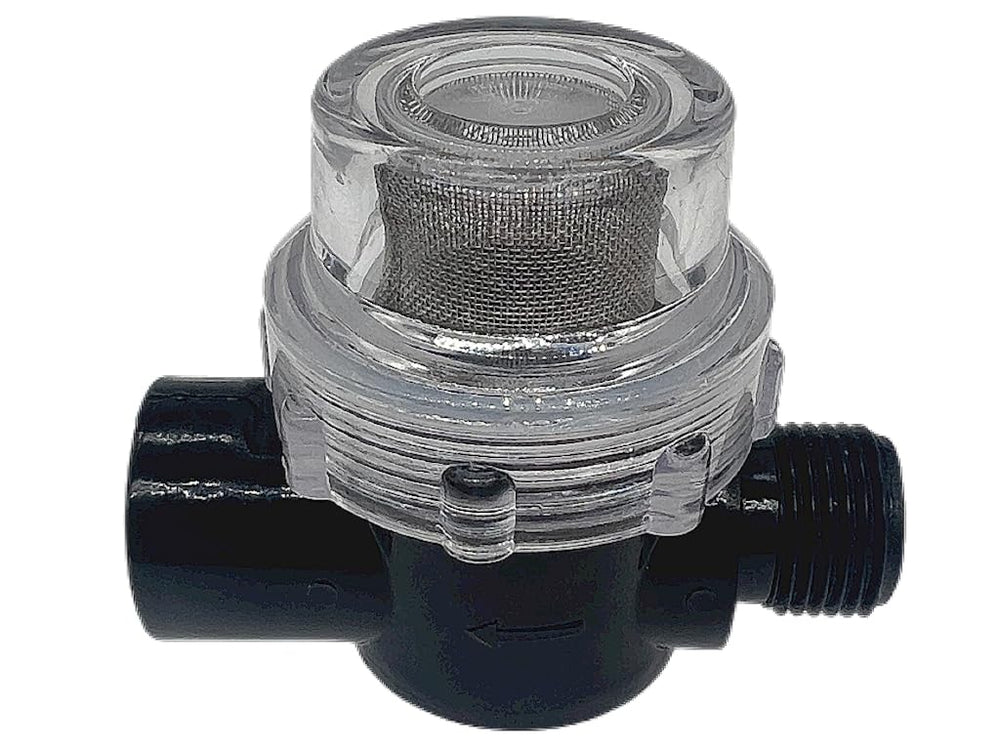 LXJZCP 50-mesh stainless steel screen provides debris-free water to the pump.