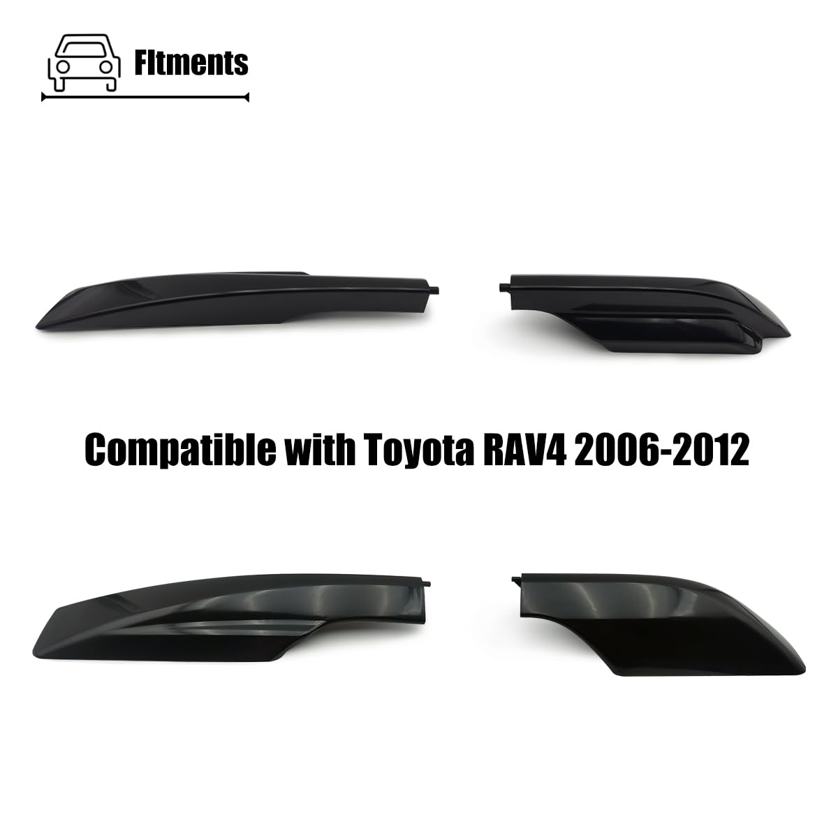 Durable black plastic end cap for RAV4 roof rails by LXROAR01.