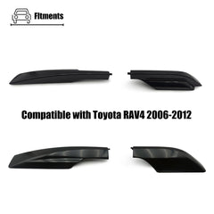 Durable black plastic end cap for RAV4 roof rails by LXROAR01.