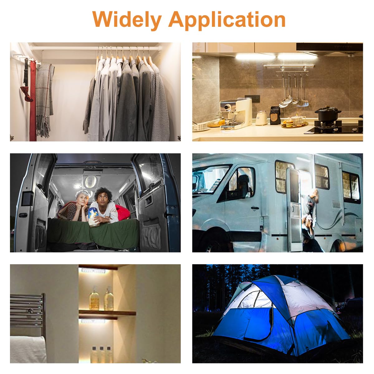 LYCARESUN RV step light pack includes three lights and magnetic tapes for immediate use.