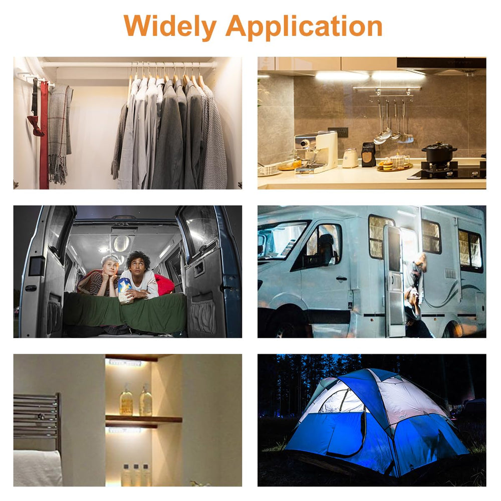 LYCARESUN RV step light pack includes three lights and magnetic tapes for immediate use.