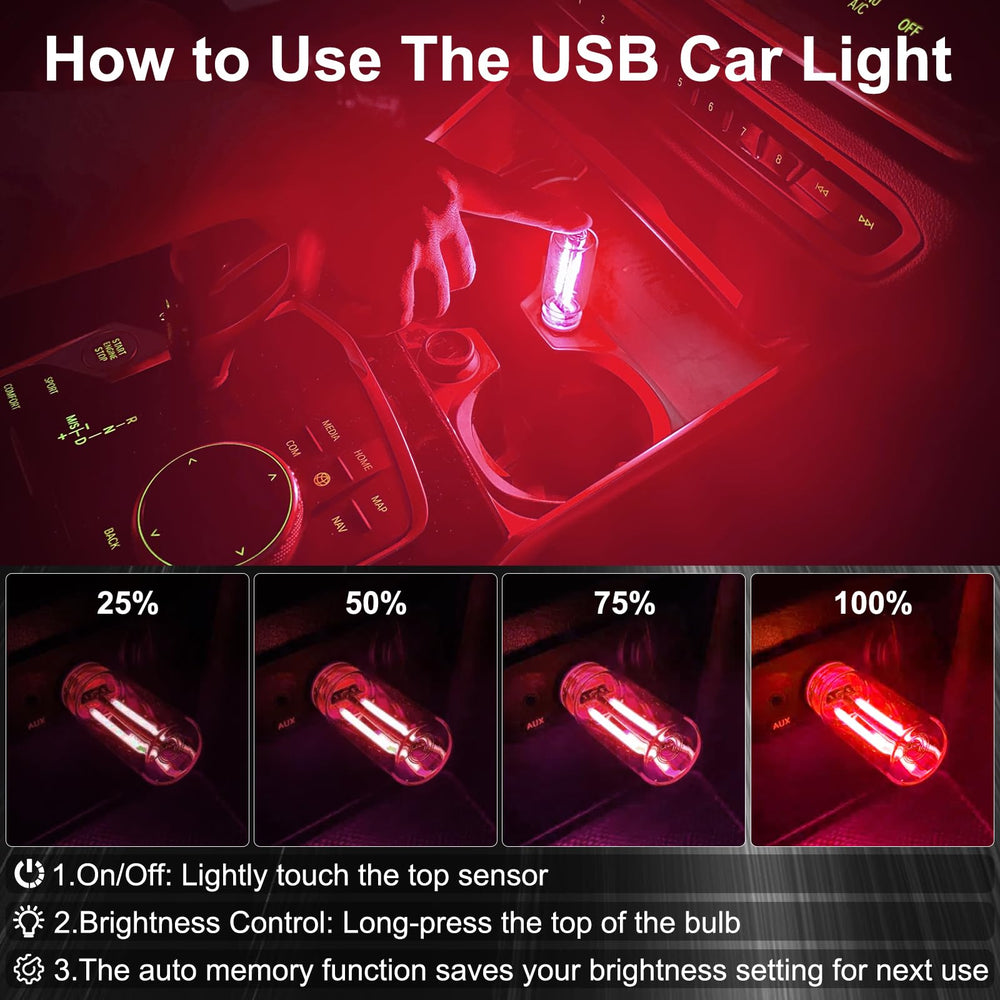LYCARESUN compact USB-powered light suitable for desk or nightstand.