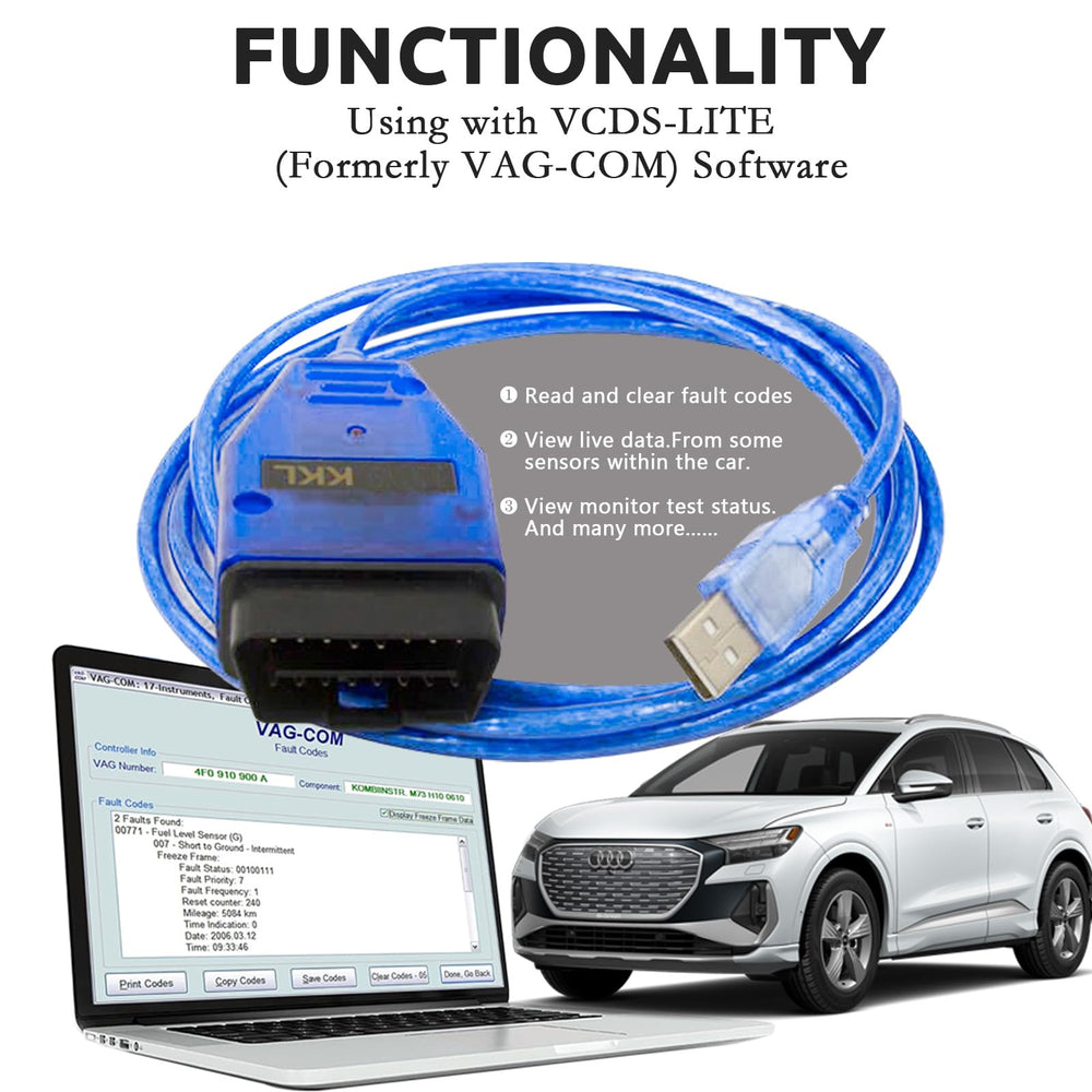 Plug-and-play setup for easy garage diagnostics with lydesor KKL 409.1
