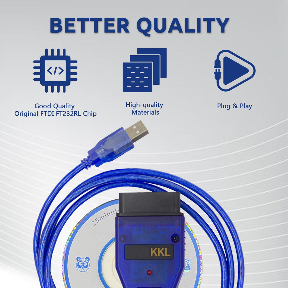 Read and clear codes reliably with the lydesor KKL 409.1 cable