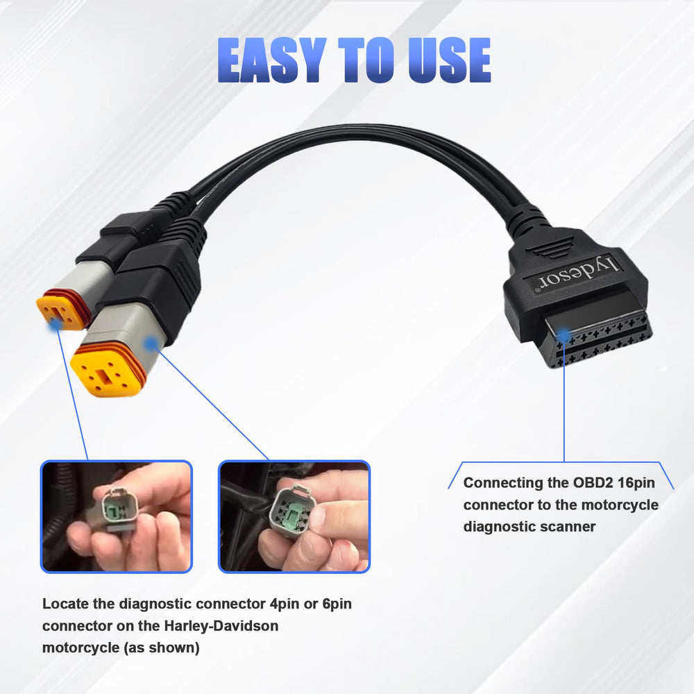 lydesor CAN-bus capable OBD tool reads and erases codes on Harleys