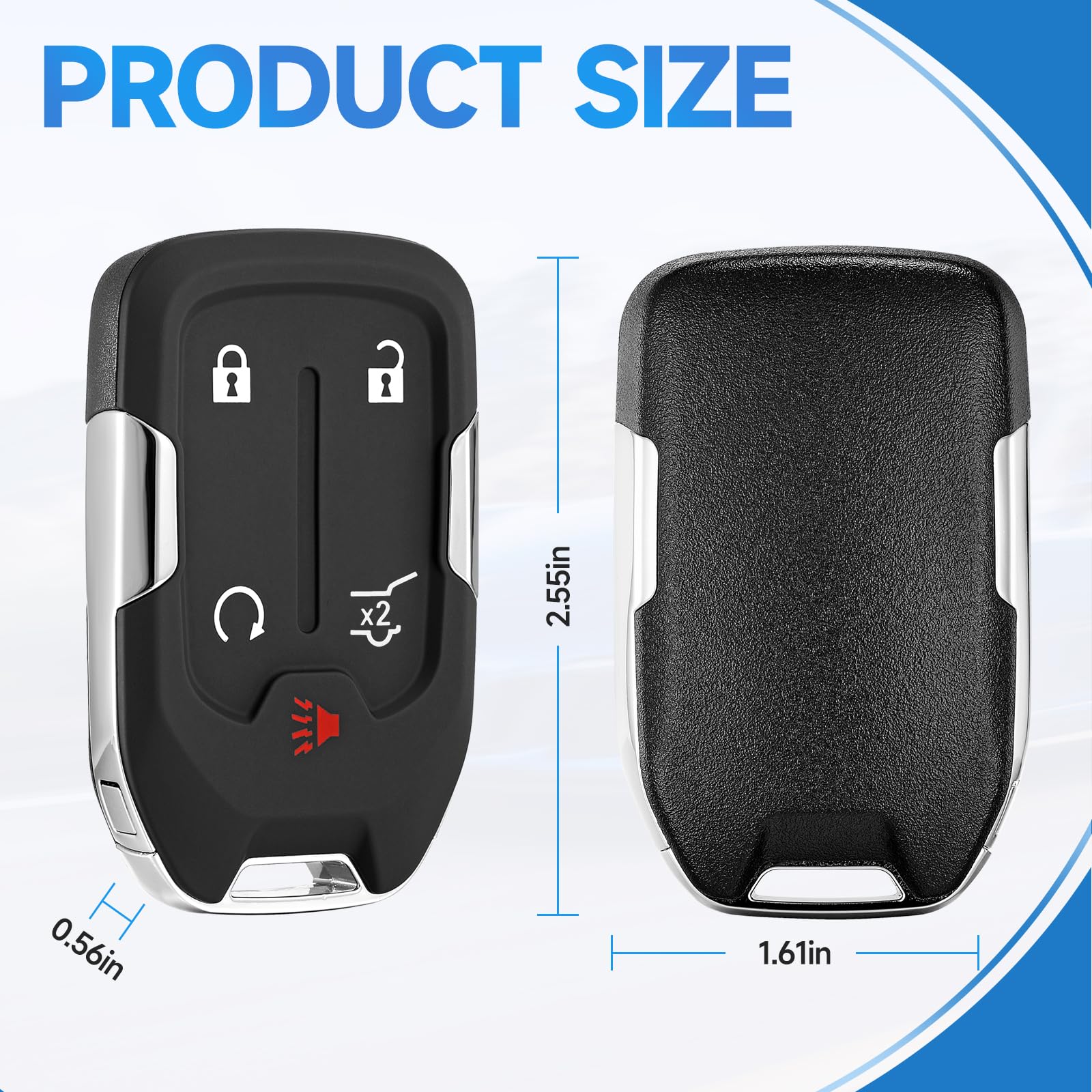 Lyfucess GMC Acadia key fob uncut portion requires professional cutting