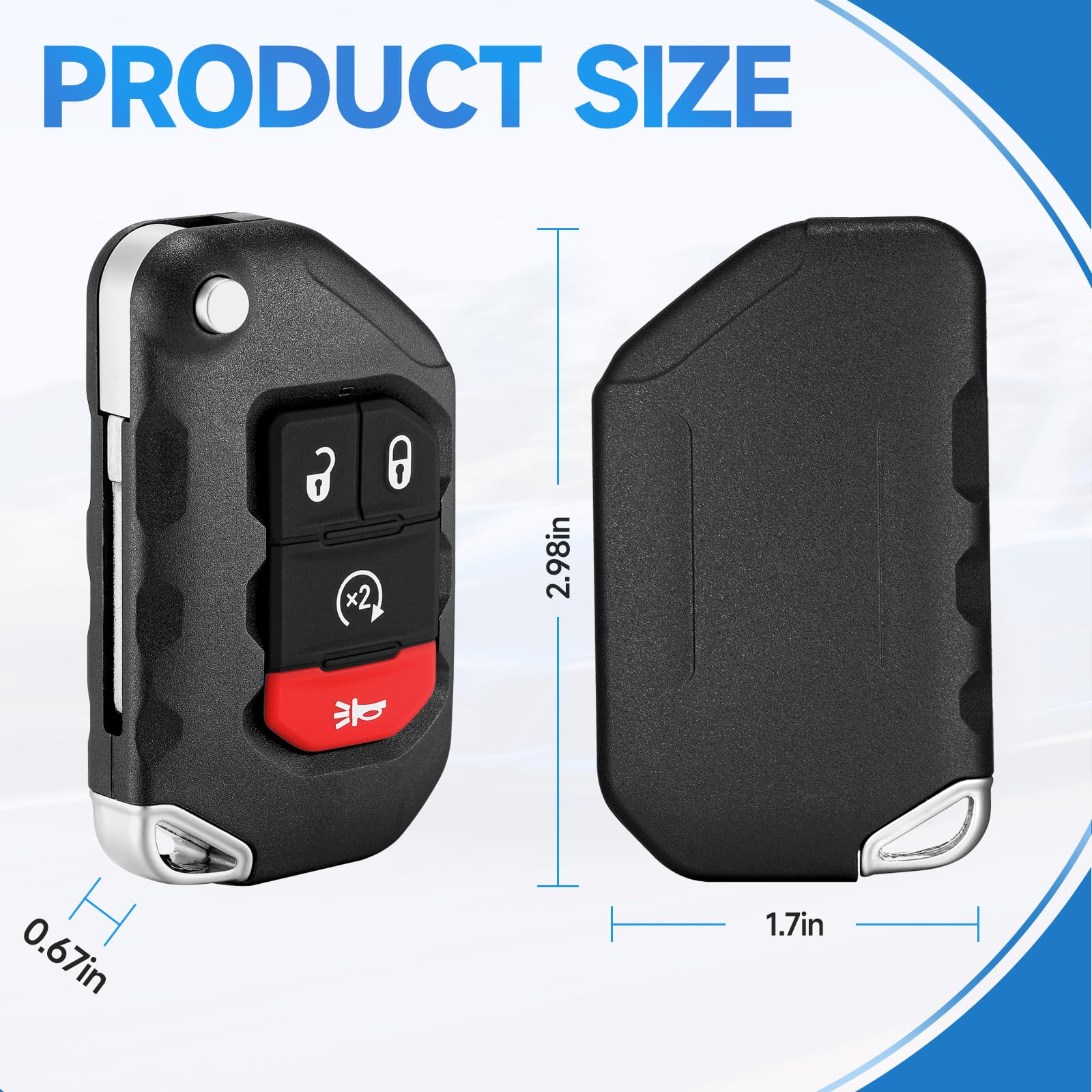 LYFUCESS built-in chip and battery ensure ready-to-use replacement.