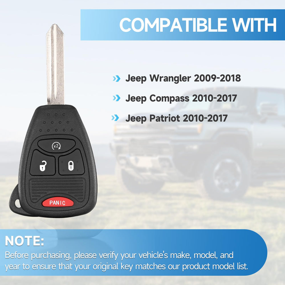 LYFUCESS Jeep Wrangler compatibility for 2009-2018 models.