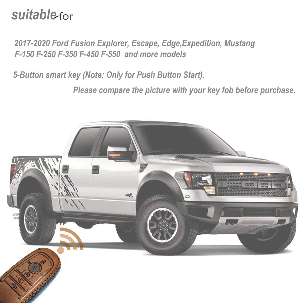 LYGKMU 360-degree protection for Ford key case keeps it safe from drops