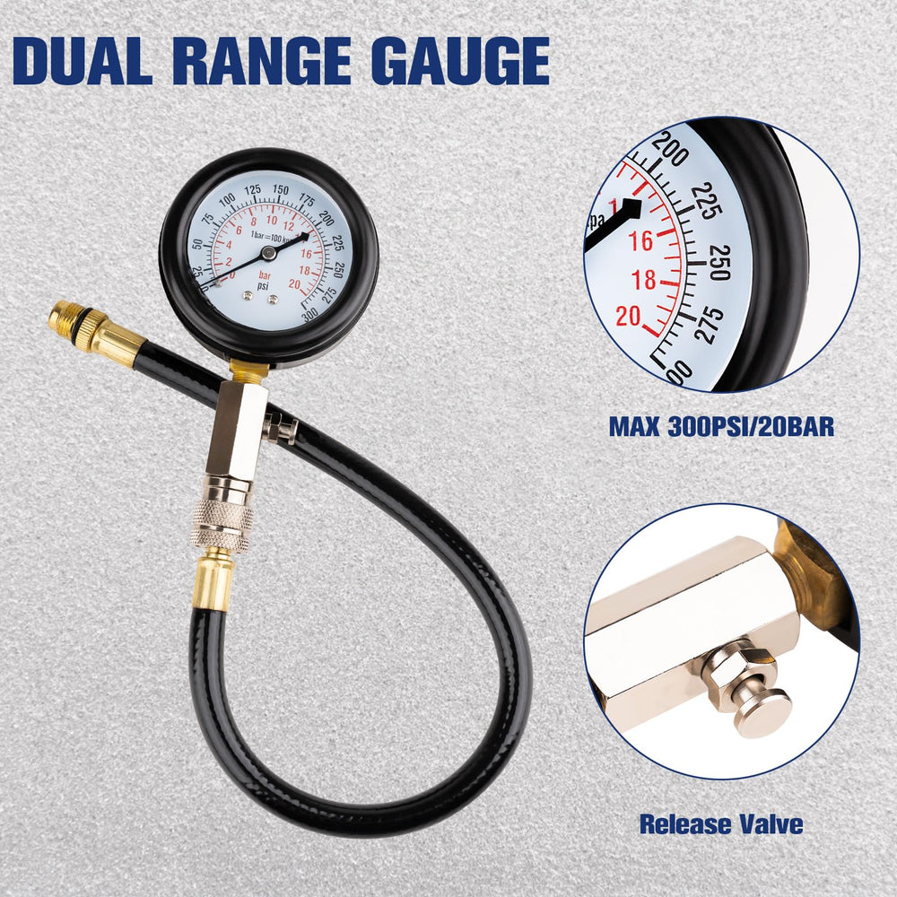 Lyhubmh compression tester kit brass fittings for durable connections