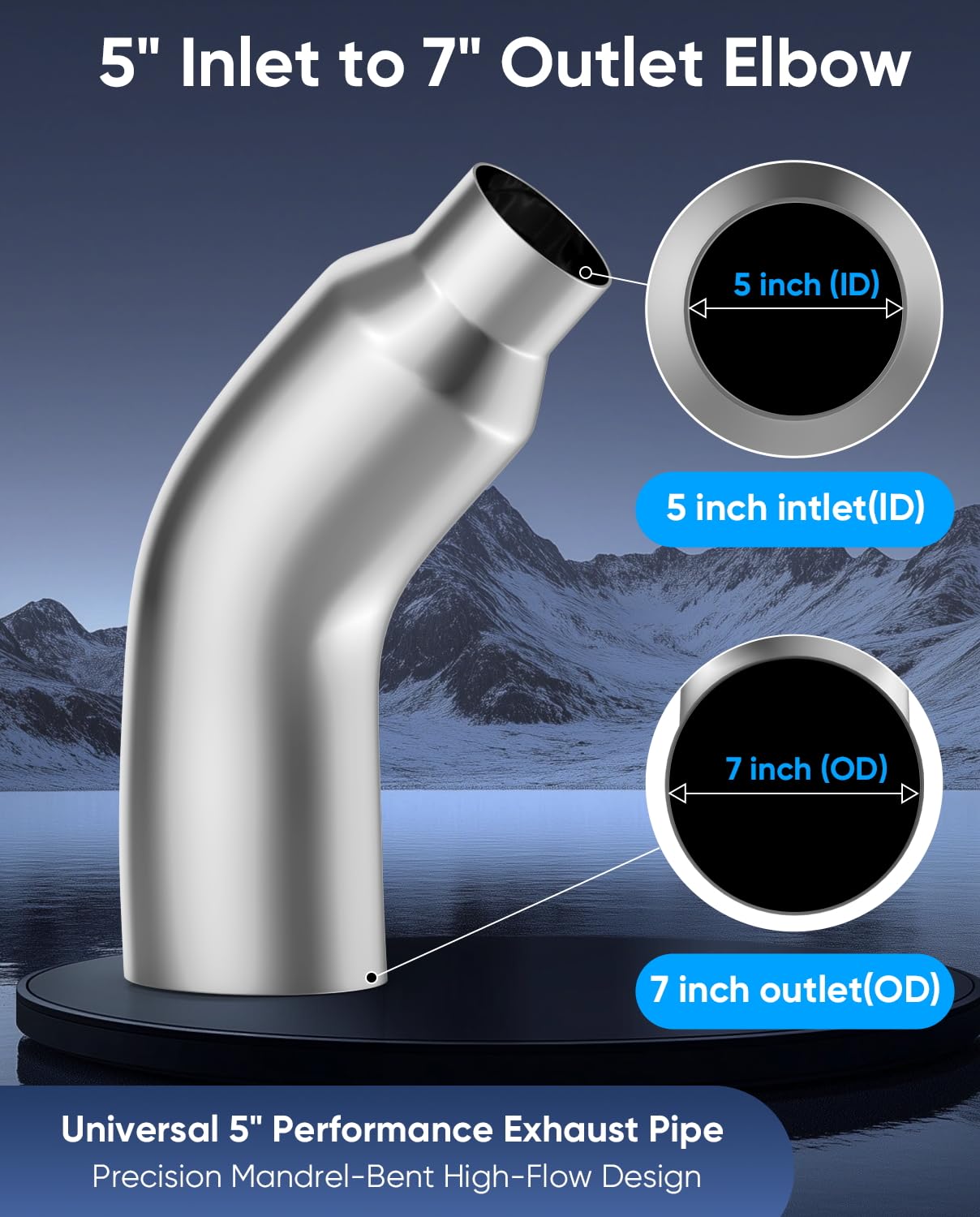 LYLCDDP exhaust tip thickness 2mm (14 gauge) for sturdy build.