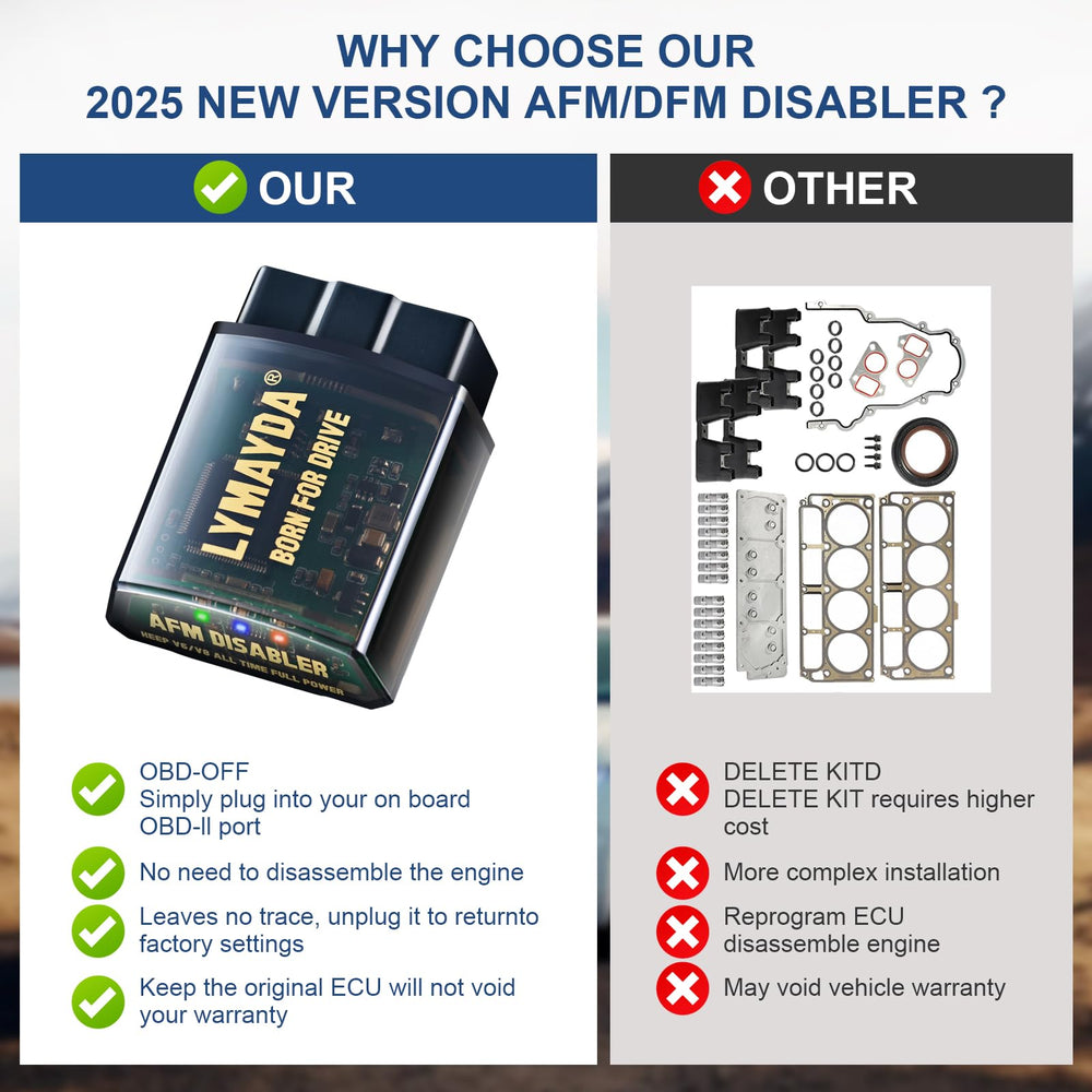 LYMAYDA AFM DFM Disabler compatible with Silverado and Sierra models.