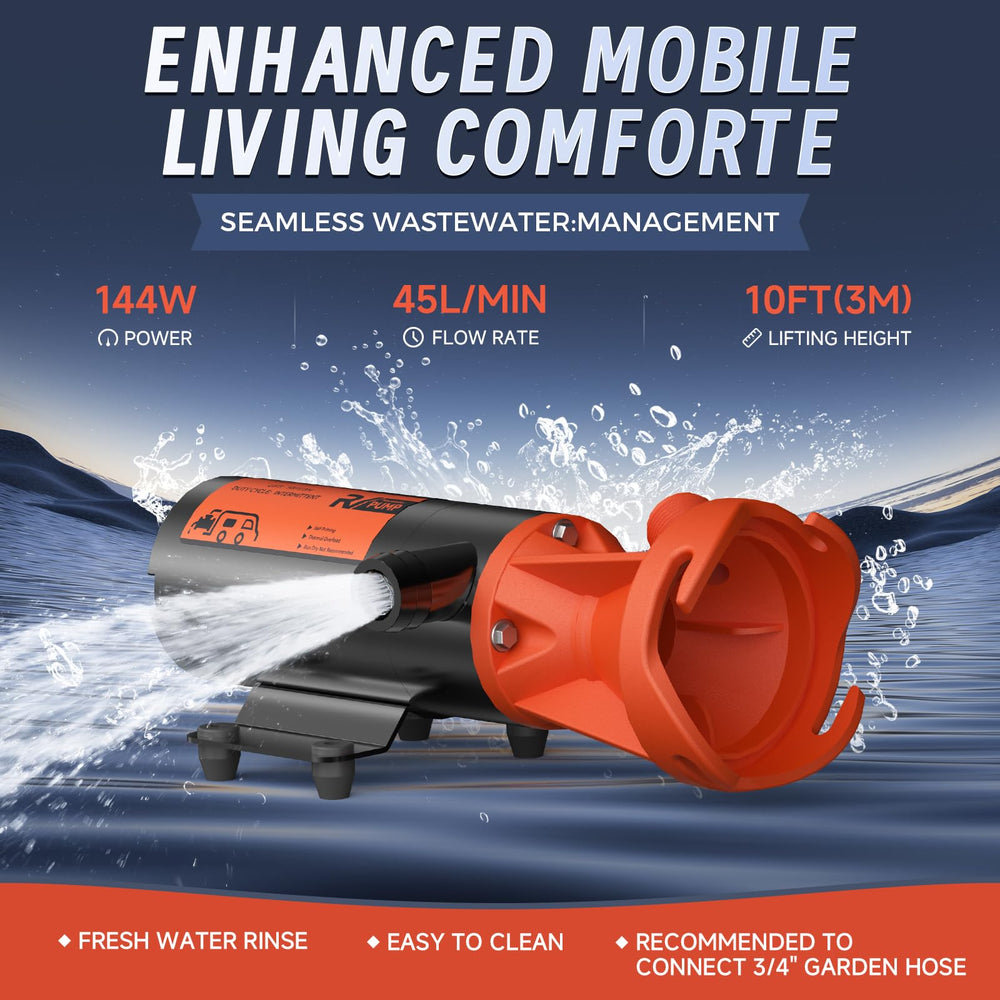Lynvire Macerator Pump backed by a 3-year warranty for reliable use.