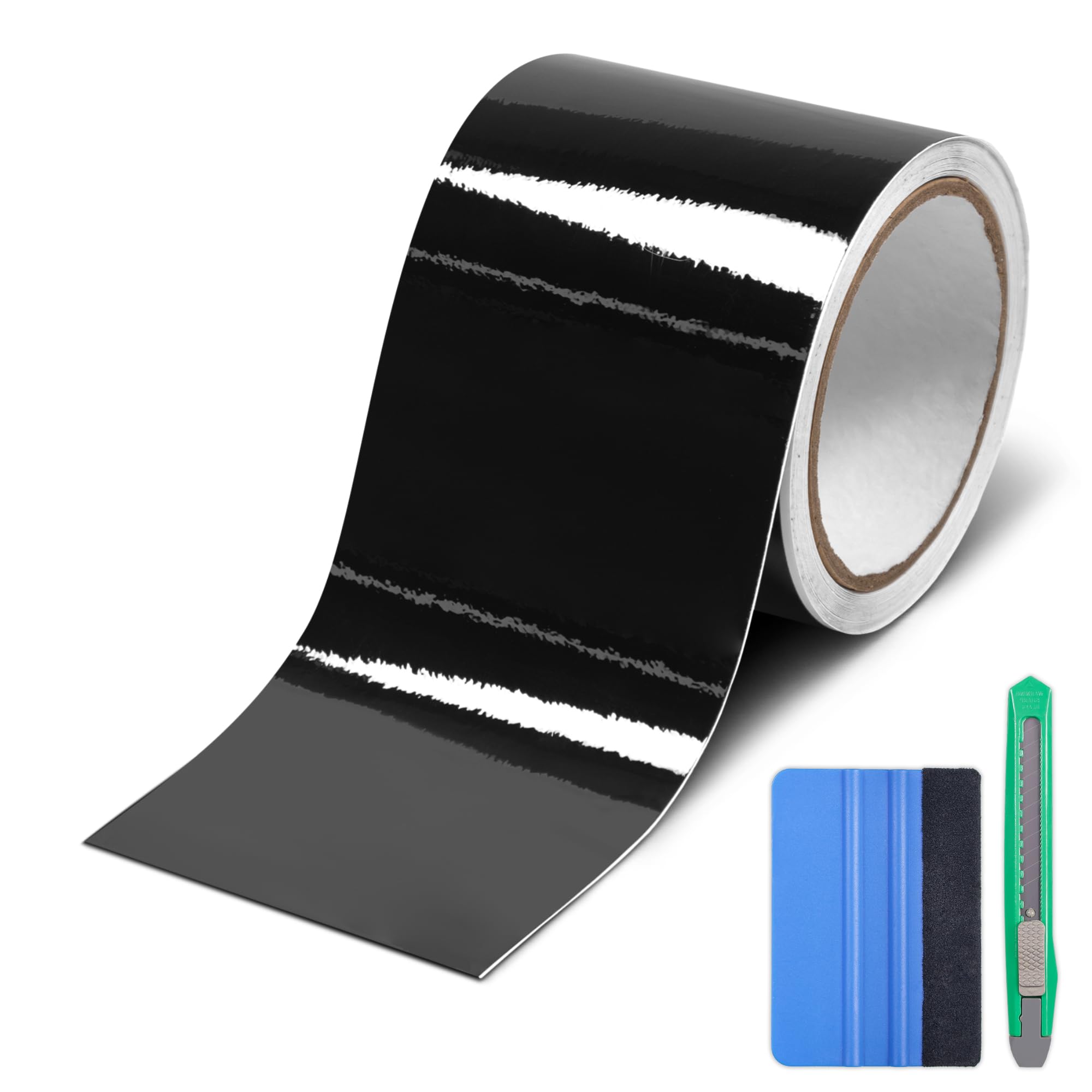 Lypumso gloss black wrap demonstrates chrome delete for a sleek exterior finish