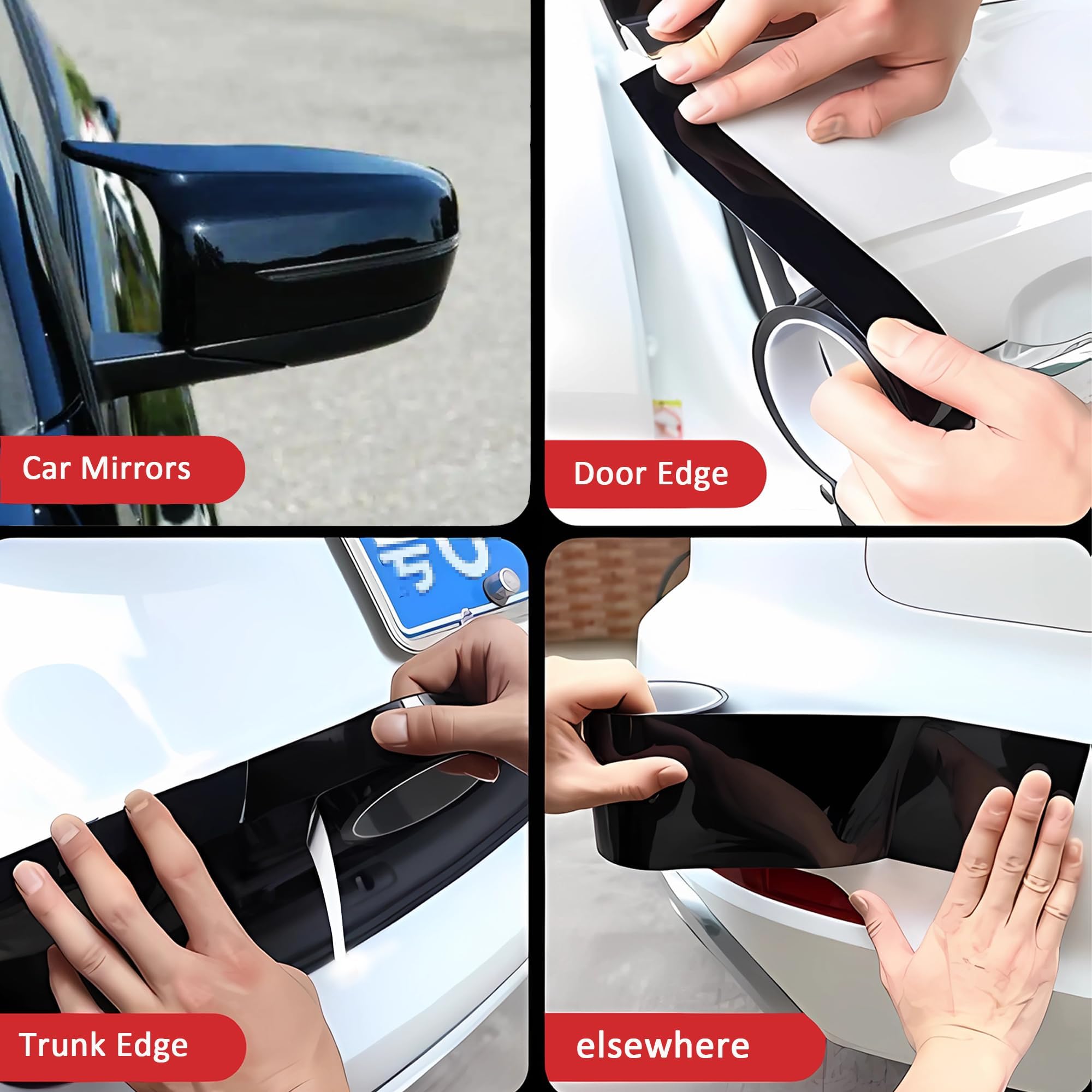 Lypumso chrome-delete tape with air-release for bubble-free installation