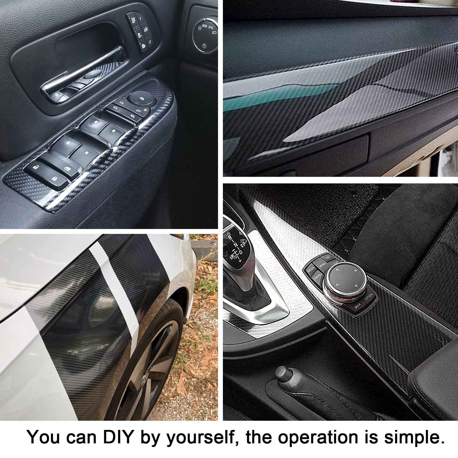 Lypumso interior wrap suits dashboards and panels with a sleek texture.