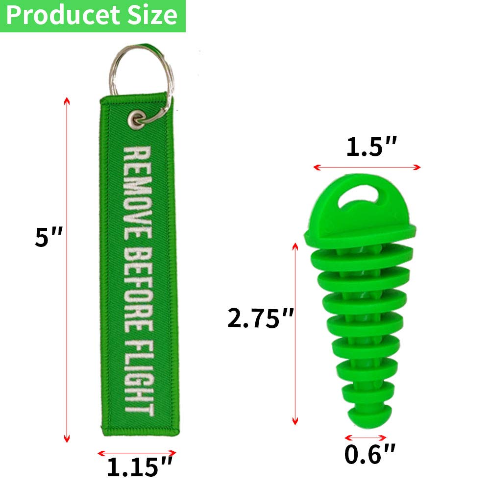 LZKZPY green wash plug packaged set with two plugs and streamers