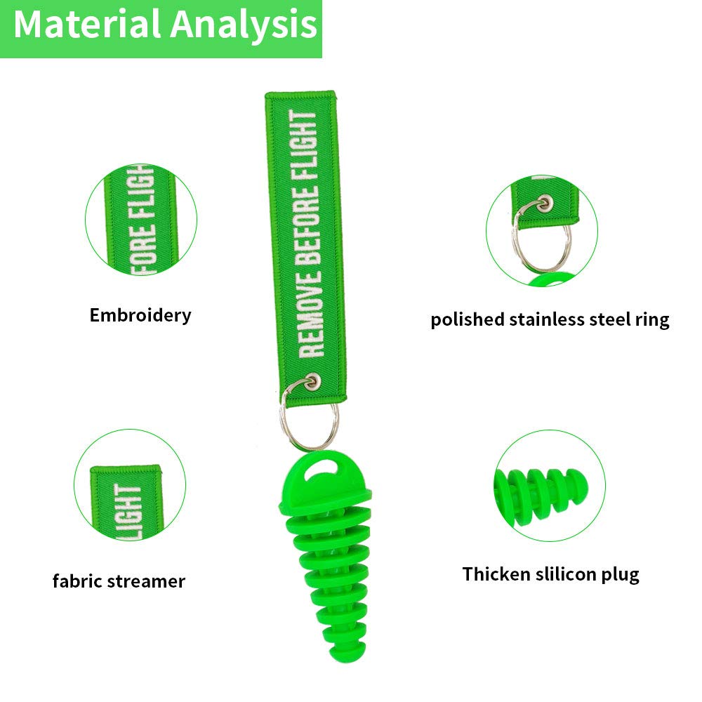 LZKZPY green wash plug with streamer for easy removal