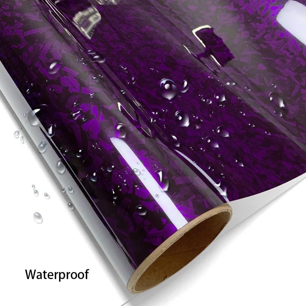 LZLRUN 1ft x 5ft vinyl wrap purple sized for DIY projects and panel coverage.