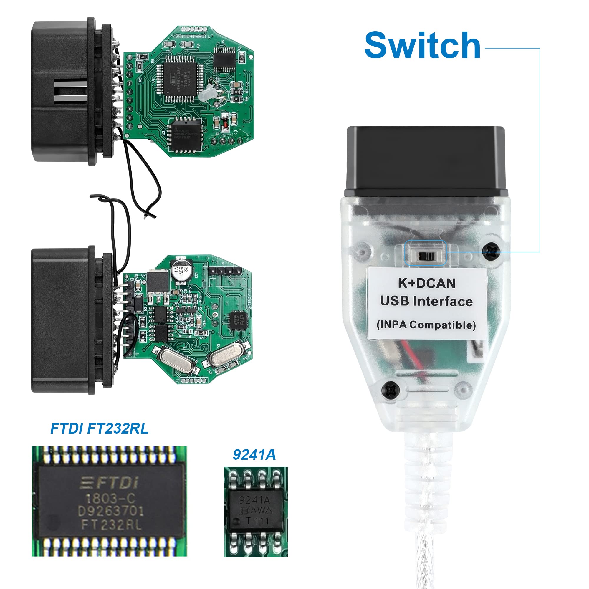 LZLRUN K+CAN D-Can switch enables easier car selection and quick tests