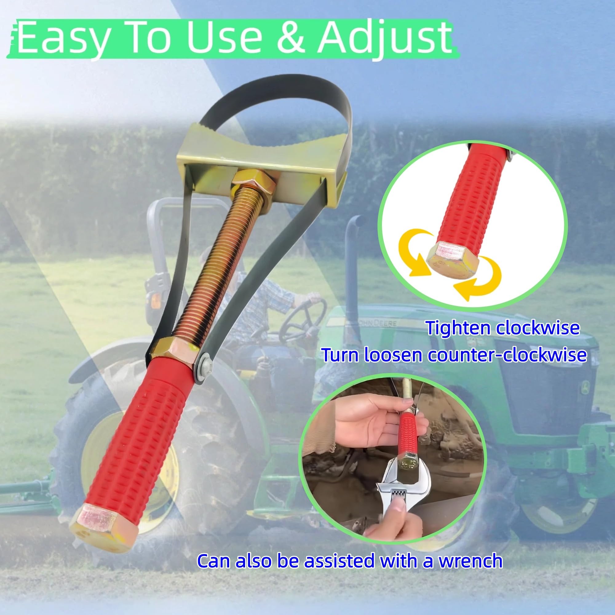 LZXQYMX PVC-dipped handles provide a comfortable grip, even with oil.