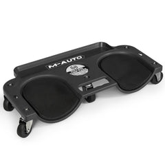 M-AUTO rolling knee creeper side view enabling smooth mobility during garage repairs