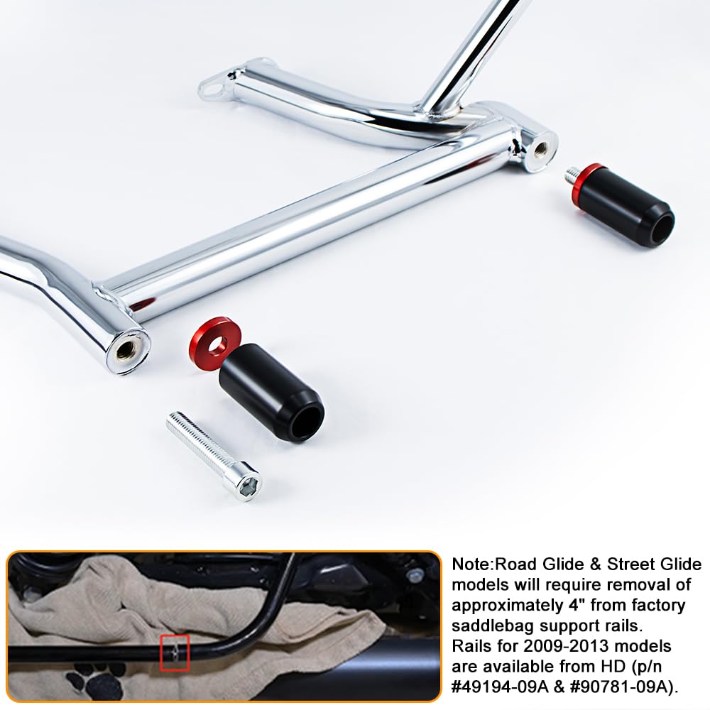 M Maintenanse chrome guards packaged with hardware for quick install