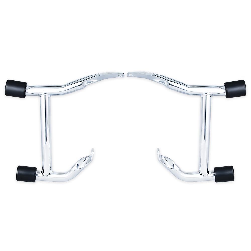 M Maintenanse saddlebag guard chrome side profile adds low-profile protection